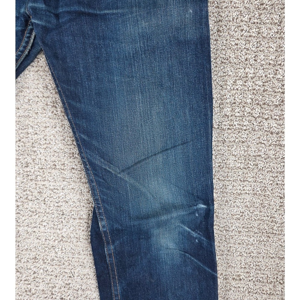 3sixteen Slim Tapered Mens Selvedge Denim Jeans Blue Button Fly 30x32 ST-101X - Picture 2 of 14